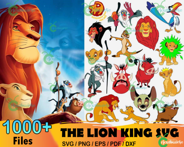1000+ Lion King Bundle Svg, Lion King Characters, Simba Svg