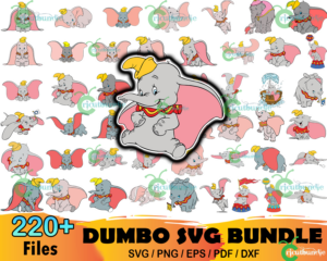 220+ Disney Dumbo Svg Bundle, Disney Svg, Dumbo Svg