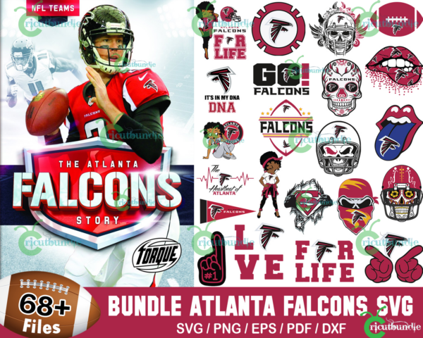 68+ Atlanta Falcons Football Svg Bundle, Falcons Logo Svg