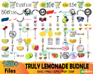 150+ Truly Lemonade Bundle Svg, Truly Lemonade Svg, Truly Logo Svg