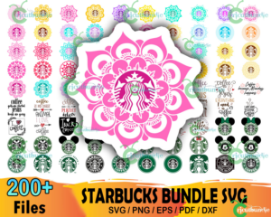 200+ Starbucks Logo Bundle Svg, Starbucks Svg, Mandala Starbucks