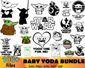 100+ Baby Yoda Bundle Svg, Star Wars Svg, The Child Svg