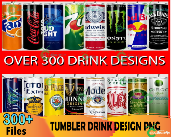 300+ Drink Tumbler Bundle Png, Beer Brand Png, Softdrink Tumbler