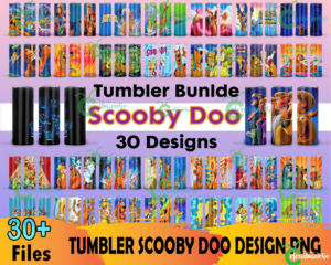 30 Scooby Doo 20oz Tumbler PNG Bundle, Tumbler Sublimation