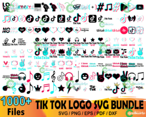 1000+ Tik Tok Logo Svg Bundle, Tik Tok Svg, Tik Tok Clipart
