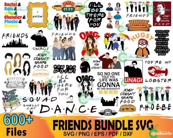 600+ Friends Svg Bundle, Friends Svg, Friends Movie Svg