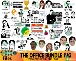 1000+ The Office Bundle, Dunder Mifflin Svg, Dwight Schrute Svg