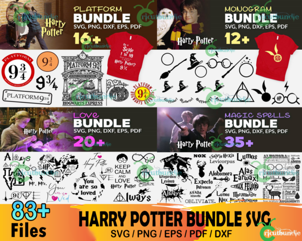 83+ Harry Potter Platform Bundle Svg, Hogwarts Svg, Potter Svg