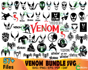 57+ Venom Bundle Svg, Marvel Svg, Venom Svg, Venom Clipart
