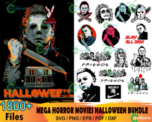 1800+ Horror Movies Halloween Svg Bundle, Horror Movies Svg