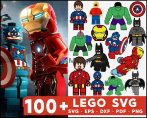 100+ Lego svg, png eps, dxf cutting file bundle for print and cricut