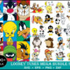 100+ Looney Tunes Baby SVG Bundle cutting files for print and cricut