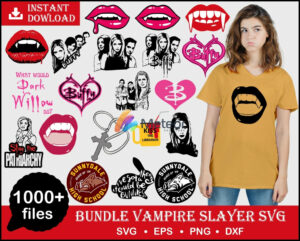 1000+ Buffy the Vampire slayers svg bundle for print and cricut