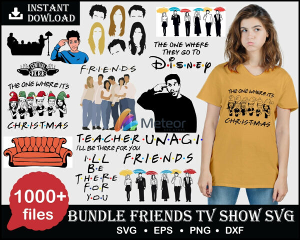 1000+ Friends TV Show SVG 1.0, dxf png, eps for cricut and silhouette