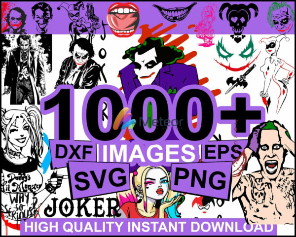 1000+ Joker Svg Bundle, Joker printable, Horror movies svg, Suicide squad svg, Joker Face, Joker Smile,Joker png, Joker shirt,Joker cut file