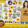 1000+ Mega bundle sun Flowers svg, png, eps, dxf cutting file for print