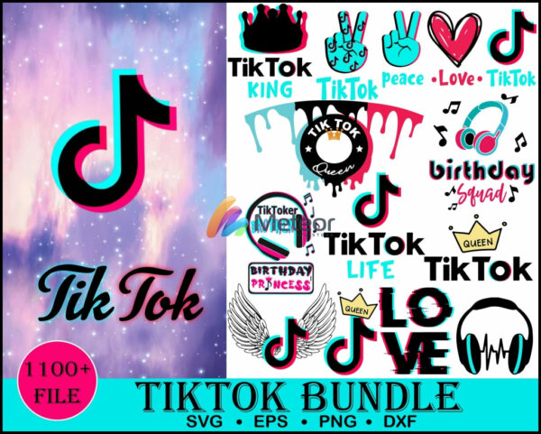 1100+ Tik tok svg bundle for cricut and silhouette dxf, png, eps