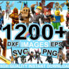 1200+ Roblox svg, eps, dxf, pdf, png bundle for print and cricut
