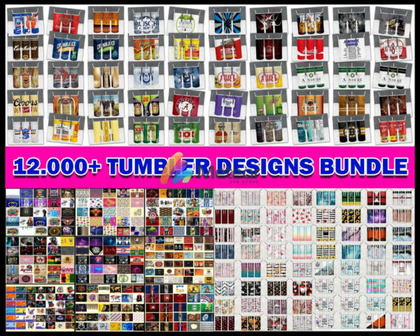 12000+ huge Tumbler SVG Mega Bundle 1.0 svg, png, eps, dxf bundle for cricut and print