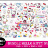 140+ Hello Kitty svg bundle, eps, png, dxf for cricut and print