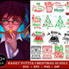 150+ Harry potter christmas svg, png, eps, dxf for cricut and print, Harry potter svg bundle, christmas cutting file