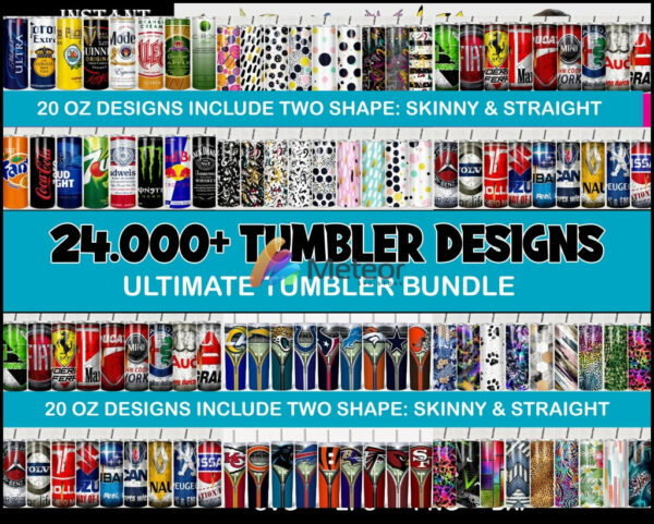 24000 Ultimate giga tumbler best seller skinny and straight svg, png, eps, dxf bundle for cricut and print
