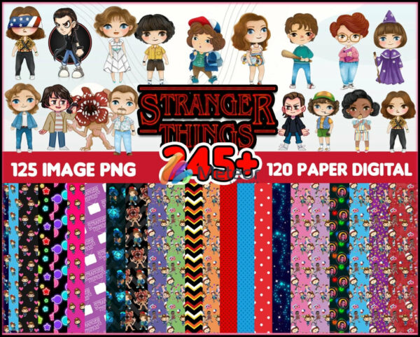 245+ Files Stranger Thing SVG Mega bundle- SVG instant download