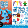 25+ Blue's Clues svg, png, eps, dxf bundle for print and cricut