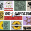 3000+ Mega bundle sun Flowers svg, png, eps, dxf cutting file for print