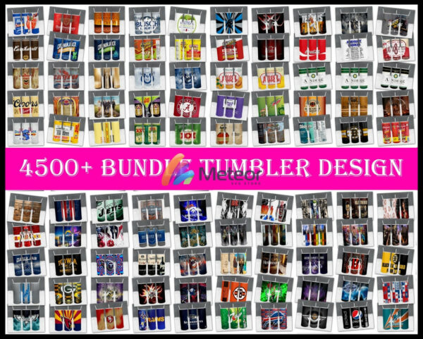 4500+ huge Tumbler SVG Mega Bundle 1.0 svg, png, eps, dxf bundle for cricut and print