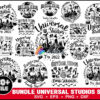 50+ Files Bundle Universal Studios png, Magical Kingdom png, Family Vacation, Family Trip 2022- SVG instant download