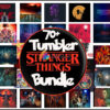 70+ Stranger Things Inspired Tumbler Designs - PNG Files - Sublimation - Printing - Sublimate - Tumbler Travel Mug Design - SVG - Tumblers