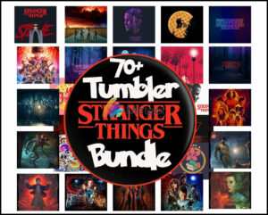 70+ Stranger Things Inspired Tumbler Designs - PNG Files - Sublimation - Printing - Sublimate - Tumbler Travel Mug Design - SVG - Tumblers