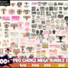 800+  Files Abortion-rights movements-Design Pro Choice Mega Bundle Svg- Instant Download