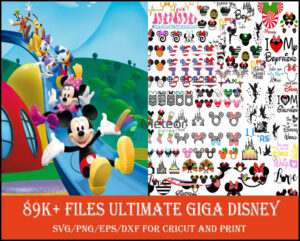 89k+ Mega bundle Disney designs, Fun Disney bundle, Disney svg bundle, Big bundle SVG and for cricut files, Clipart Svg