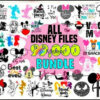 99K+ Disney svg, png, eps, dxf character bundle for cricut and print silhouette
