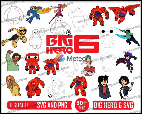 Big hero 6 svg bundle - Digital download