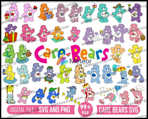 Bundle Care Bears SVG, Care Bears svg cut file
