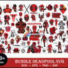 Deadpool marvel svg Bundle Files for Cricut, Deadpool Marvel svg, Deadpool Superhero svgFiles, Deadpool svgBundle