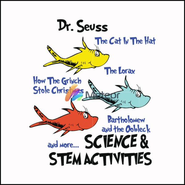 Dr. Seuss the cat in the hat how the grinch stole Christmas and more science & stem activities svg, png, dxf, eps file DR000125