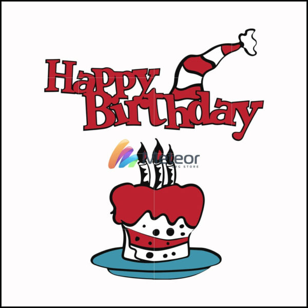 Happy birthday svg, png, dxf, eps file DR00045