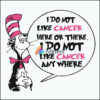 I do not like cancer here or there svg , i do not like cancer any where svg, dr seuss svg, The cat in the hat svg, dr svg, png, dxf, eps file DR05012147