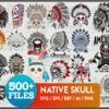 Indian Skull Svg , Native American Skull svg , Teepee svg , Native Indian svg , Native Skull svg , Native American png ,Svg Files for Cricut