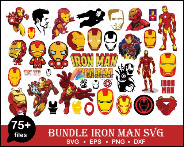 Iron Man svg bundle, Superheroes svg, Ironman svg, Iron Man clipart, silhouette, stencil, vector cut file, Iron Man svg, Superheroes svg
