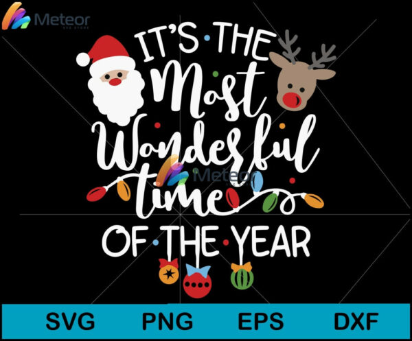 it's the most wonderful time of the year christmas svg, Christmas svg, png, dxf, eps digital file CRM2611207L
