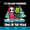 It's the most wonderful time of the year svg, baby grinch and skellington svg, christmas svg, png, dxf, eps digital file CRM19112014L