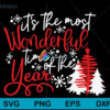 It's the most wonderful time of the year svg, Christmas svg, png, dxf, eps digital file CRM15112018L