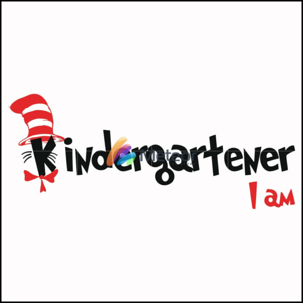 Kindergartener I am svg, png, dxf, eps file DR00065