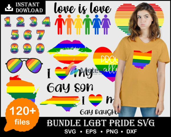 LGBT svg bundle for cricut and print, LGBT svg cuttinfg files
