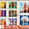 Lion King Tumbler - Lion King PNG - Tumbler design - Digital download